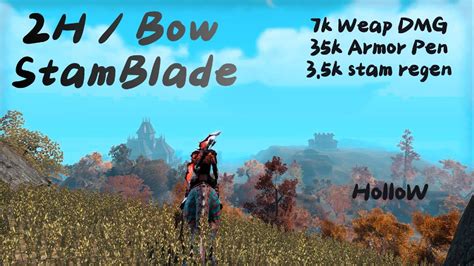 Mortal Champion Points Other Important Info (Food, Mundus, Race, Potions, Passives) Tips & Misc Contact Info Update Log Introduction. . Stamblade pvp bow build